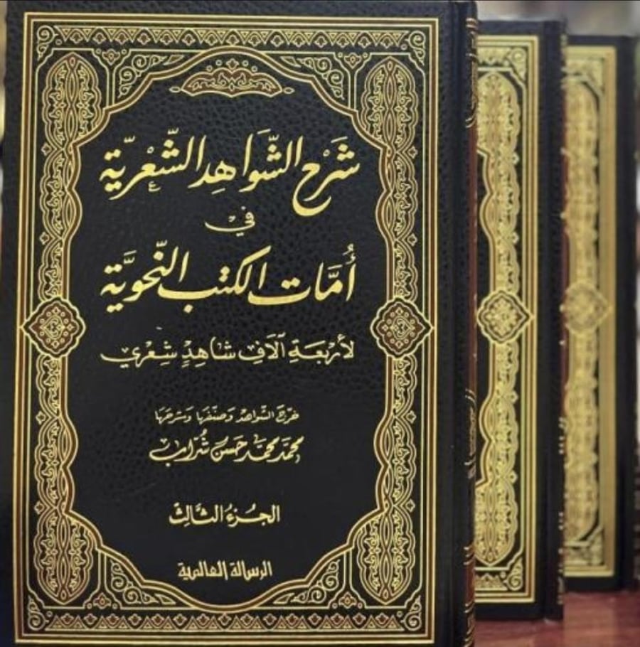 شرح الشواهد الشعرية في امات الكتب النحوية 3/1