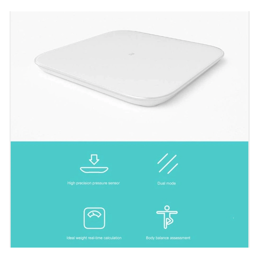 ميزان شاومي الذكي Smart Scale 2 – تحليل مكونات الجسم بدقة 50 جم – أبيض