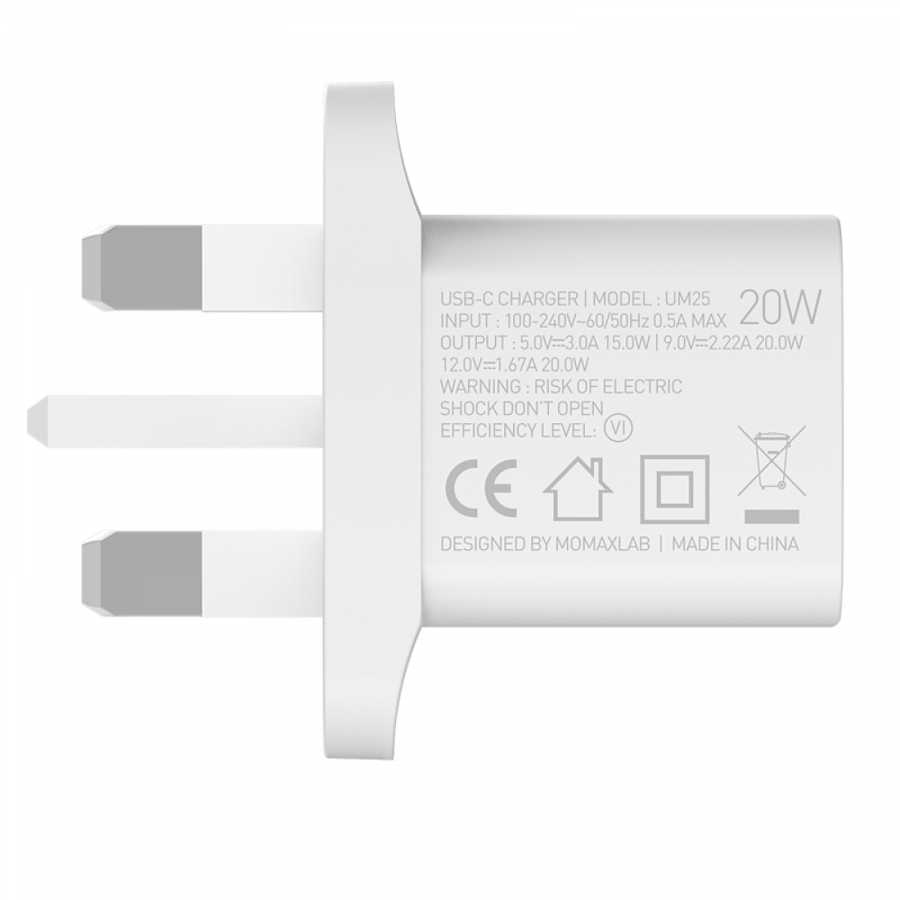 One Plug 20W Mini USB C Charger راس شاحن ايفون سريع اصلي
