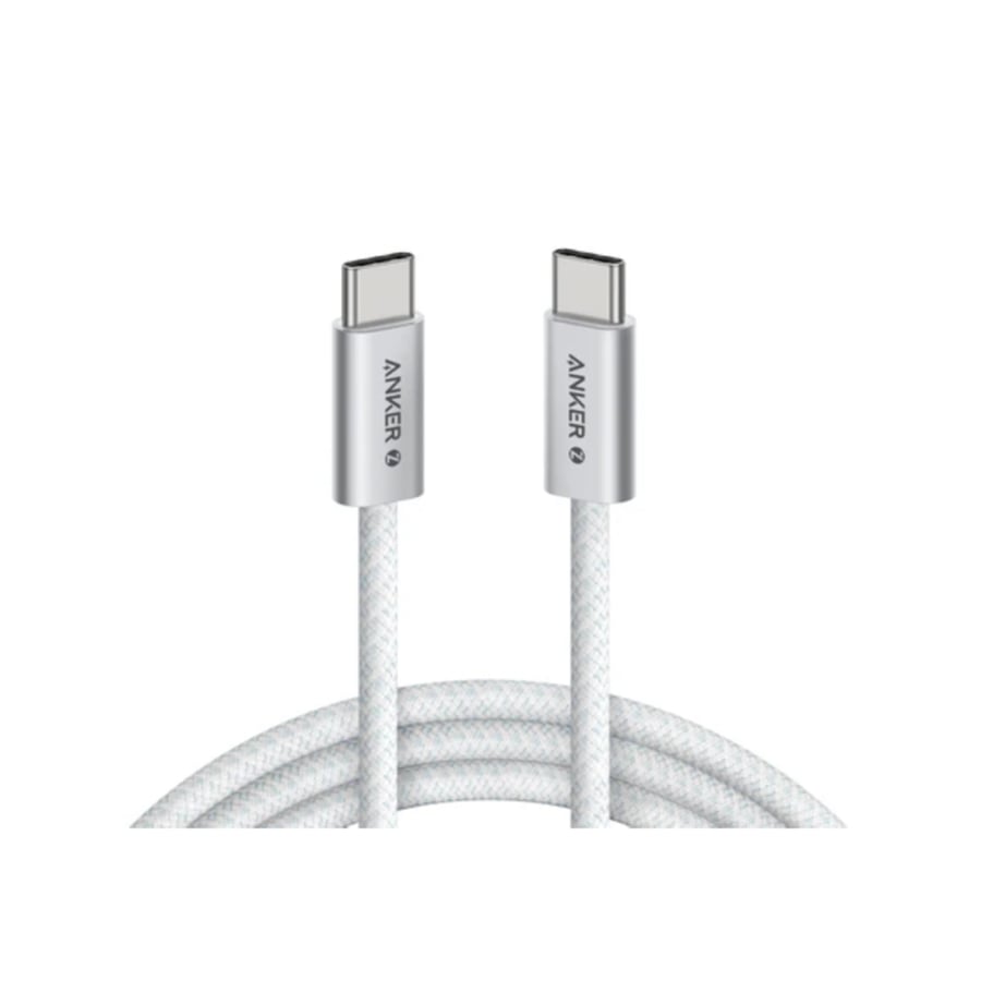انكر - كيبل تايب سي الي تايب سي 240W واط امتر - ابيض