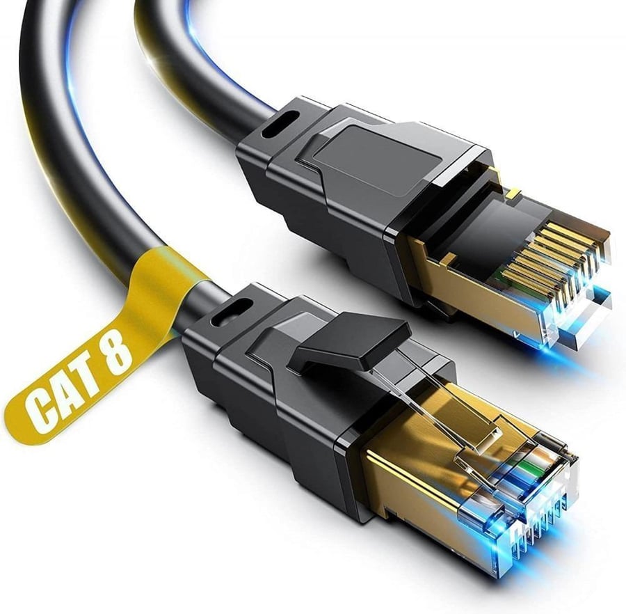 ASA كيبل شبكة إيثرنت CAT8 نحاس SFTP بطول 3 متر - أسود