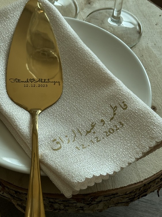 مناديل مع طباعة حرارية