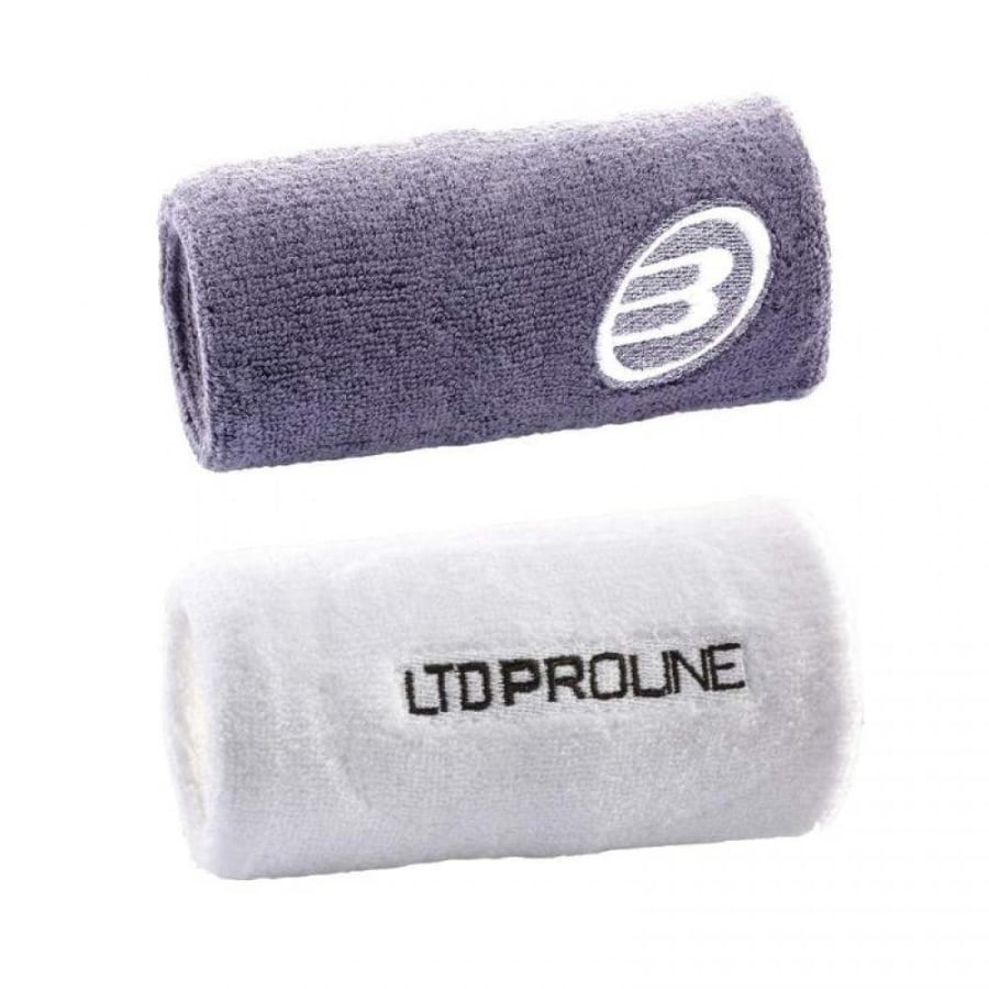 Bullpadel White Blue Shadow Wristbands 2 Units