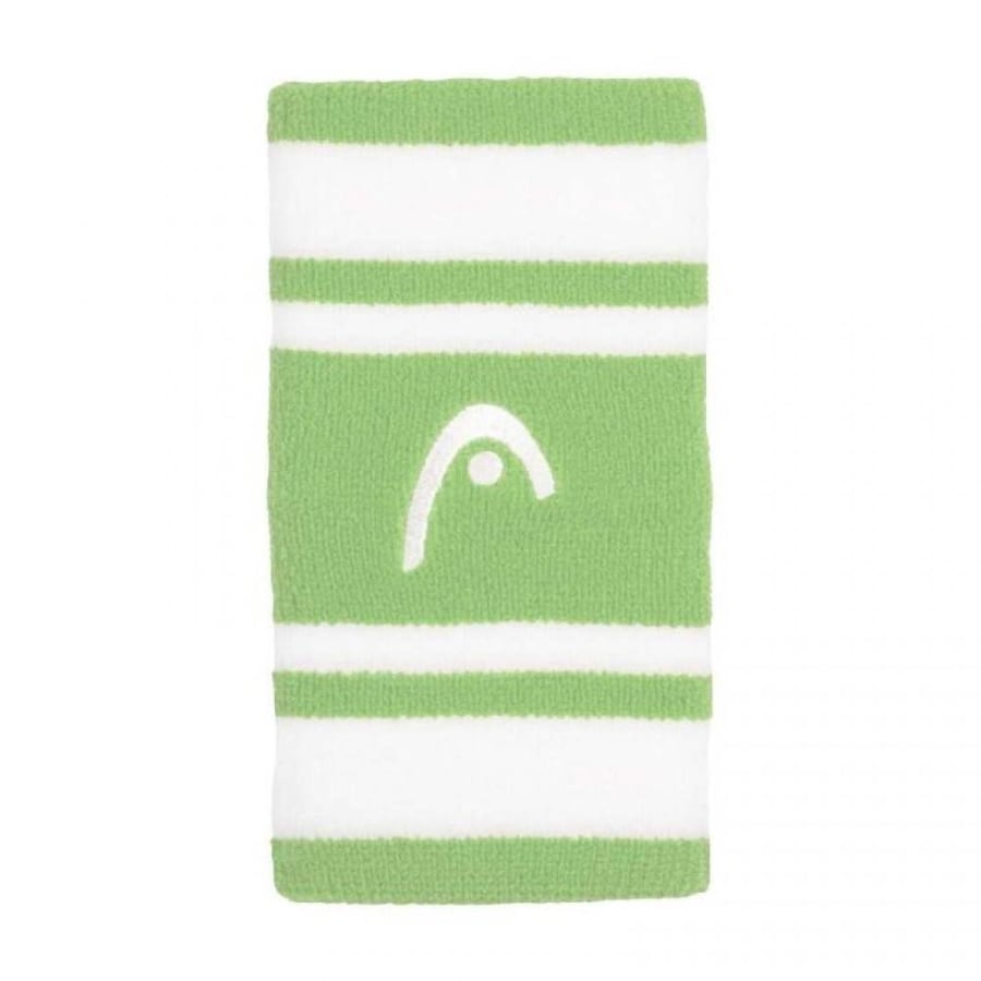 Head Striped 5 Teal Blue White Wristbands 2 Units
