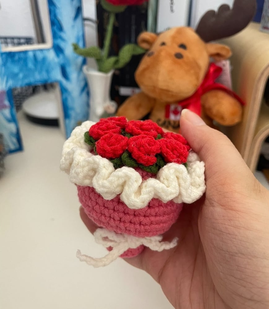 Medal of a bouquet of flowers