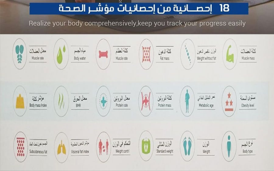 ميزان إلكتروني ذكي لقياس الوزن