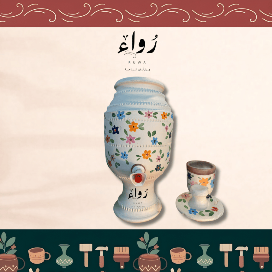 Handmade painted clay pot made to order
