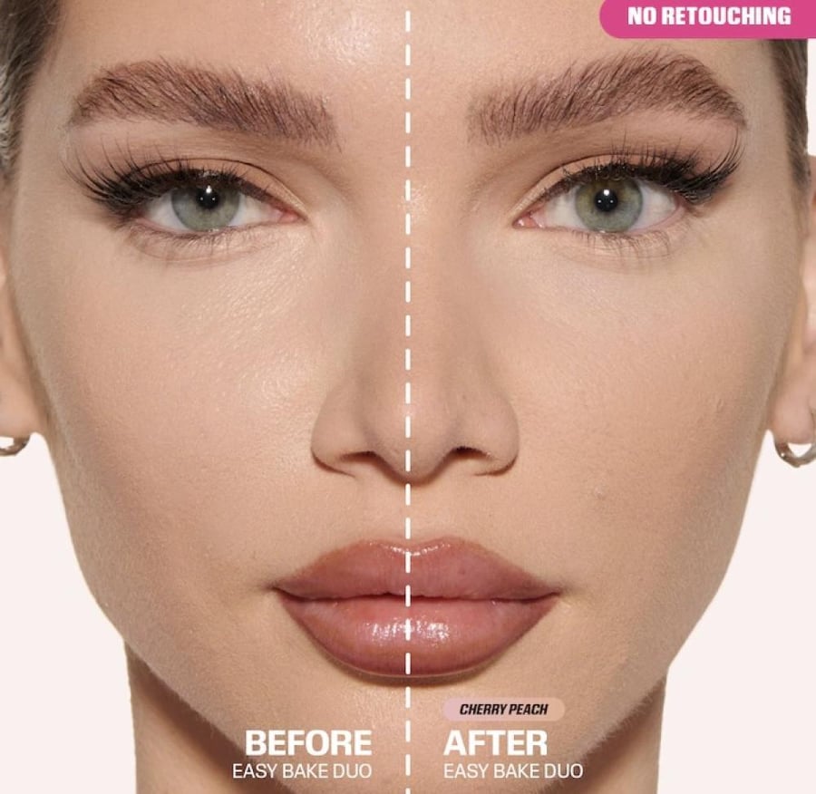 HUDA BEAUTY  Easy Bake Loose Powder Brightening + Correcting Duo