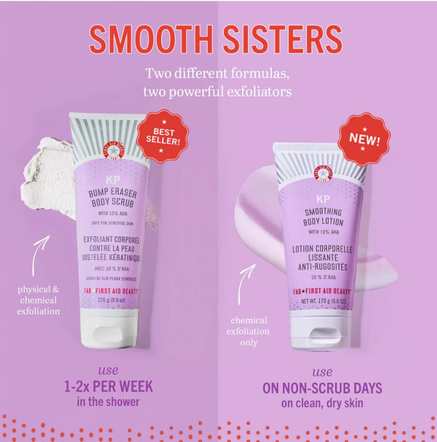 First Aid beauty bye bye bumps kit