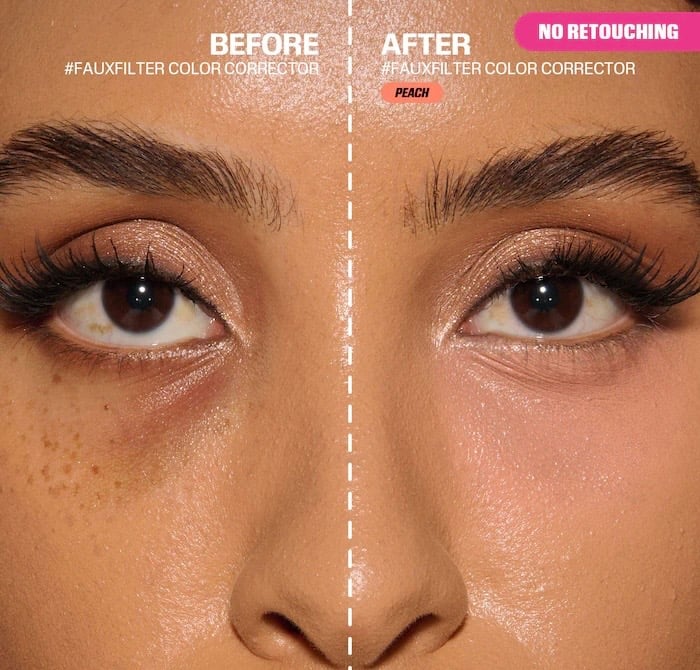 كوريكتر هدى بيوتي Peach - light pinky orange for light to medium skin tones  Size 0.06 oz/2 mL