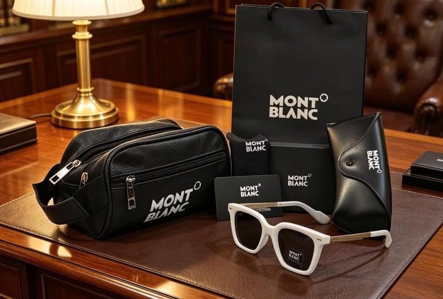 Montblanc glasses and bag set exclusive