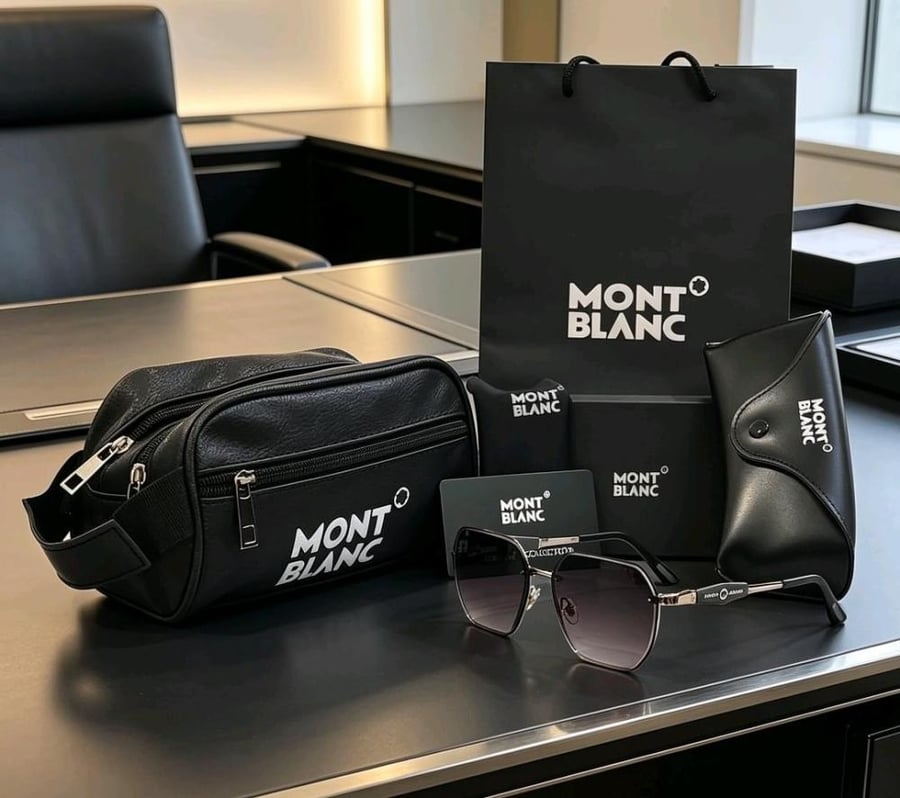 Montblanc glasses and bag set exclusive