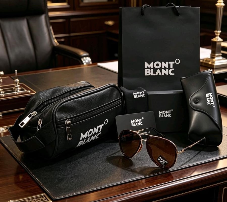 Montblanc glasses and bag set exclusive