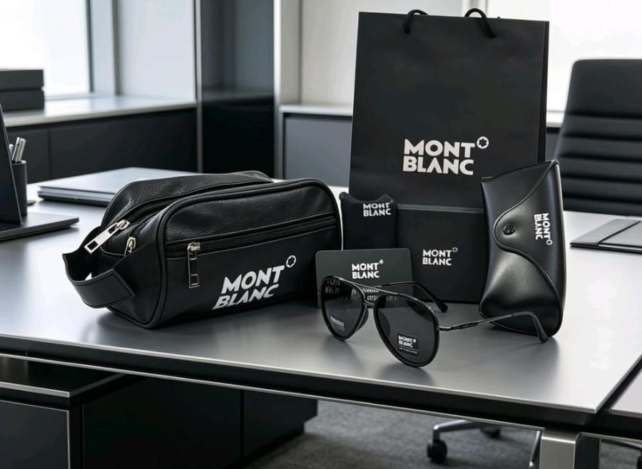 Montblanc glasses and bag set exclusive