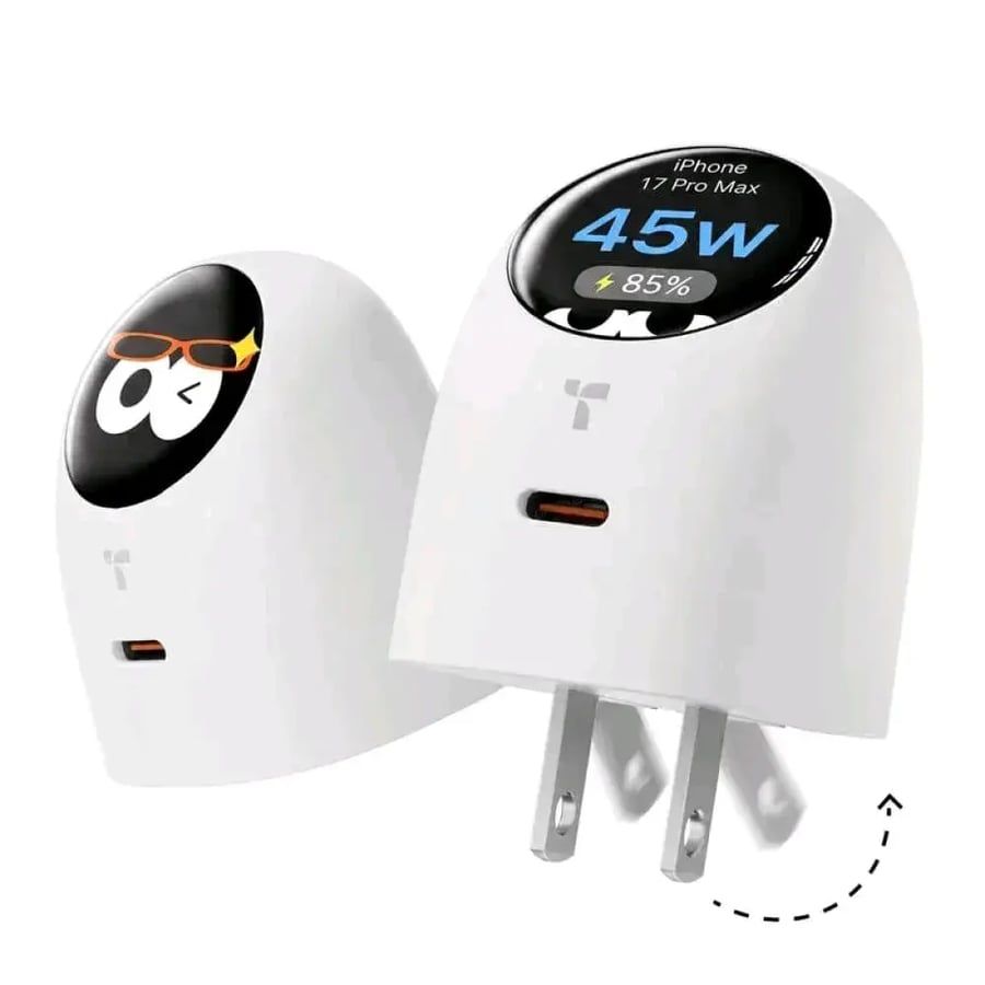 شاحن ذکی 45W بشاشة تفاعلية