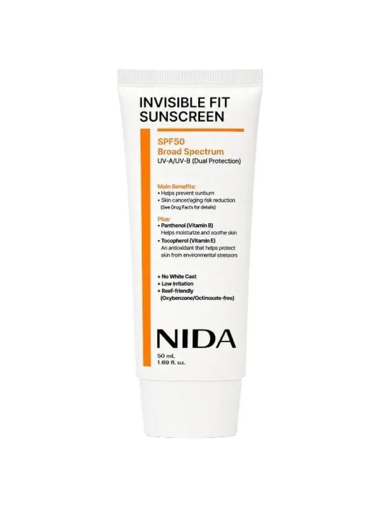 كريم واقي شمس غير مرئي SPF50+ من نيدا - 50مل