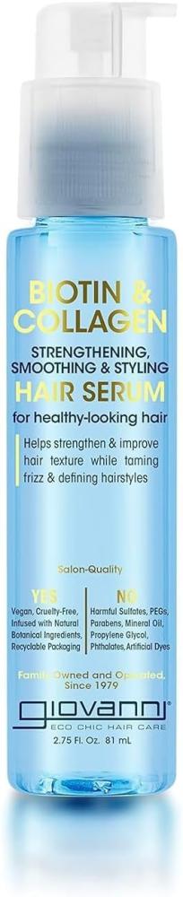 جيوفاني سيروم لتقوية وتصفيف الشعر بالبيوتين والكولاجين 81 مل