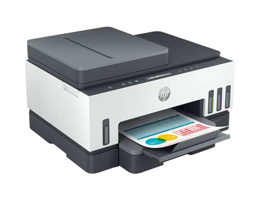 طابعة اتش بي Smart Tank 750 (6UU47A), متعددة الوظائف طباعة على الوجهين اوتوماتيكية حبر ملون, لاسلكية