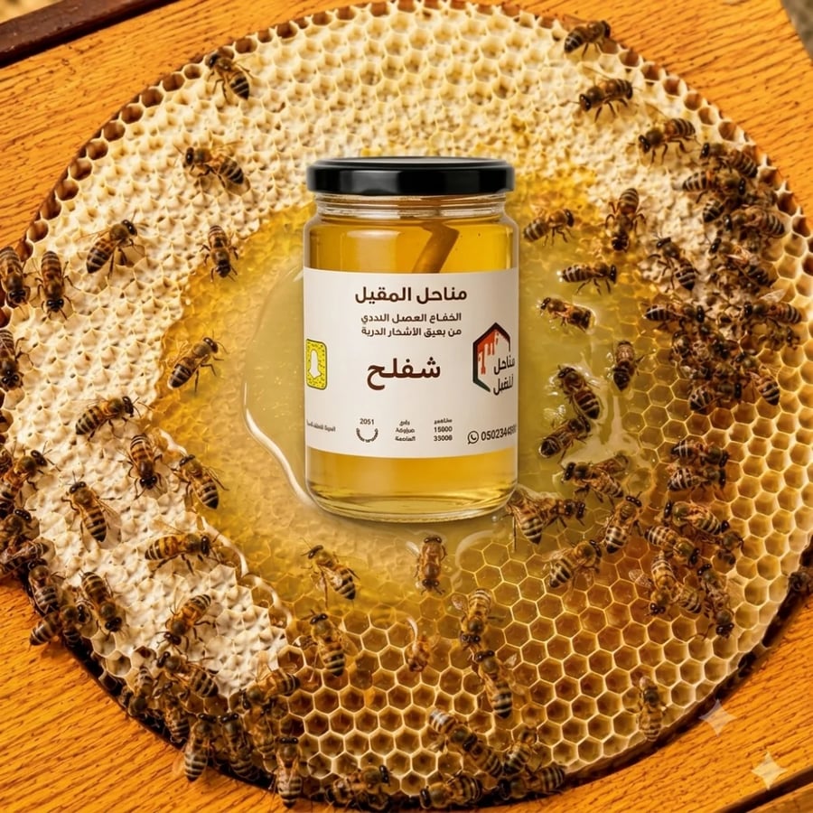 عسل الشفلح البري طبيعي أصلي فاخر