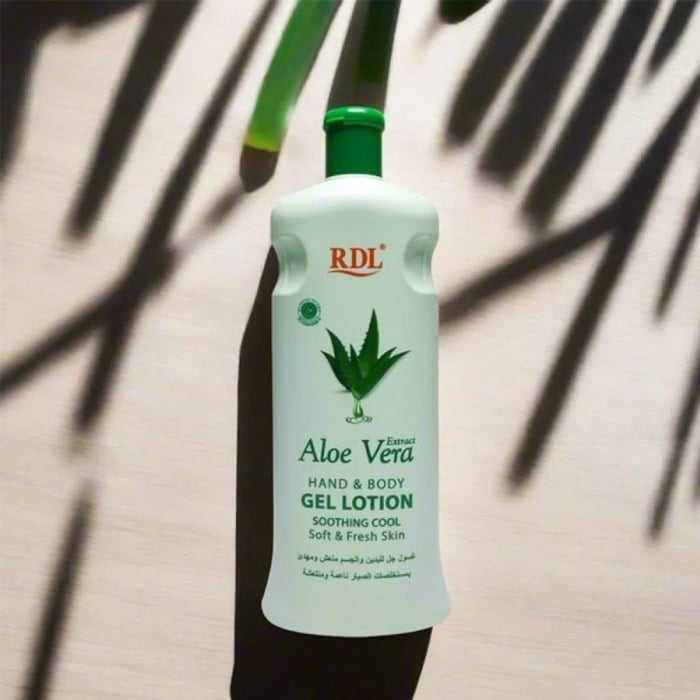RDL gel lotion for hands and body, refreshing and soothing with aloe vera extract, 600 ml