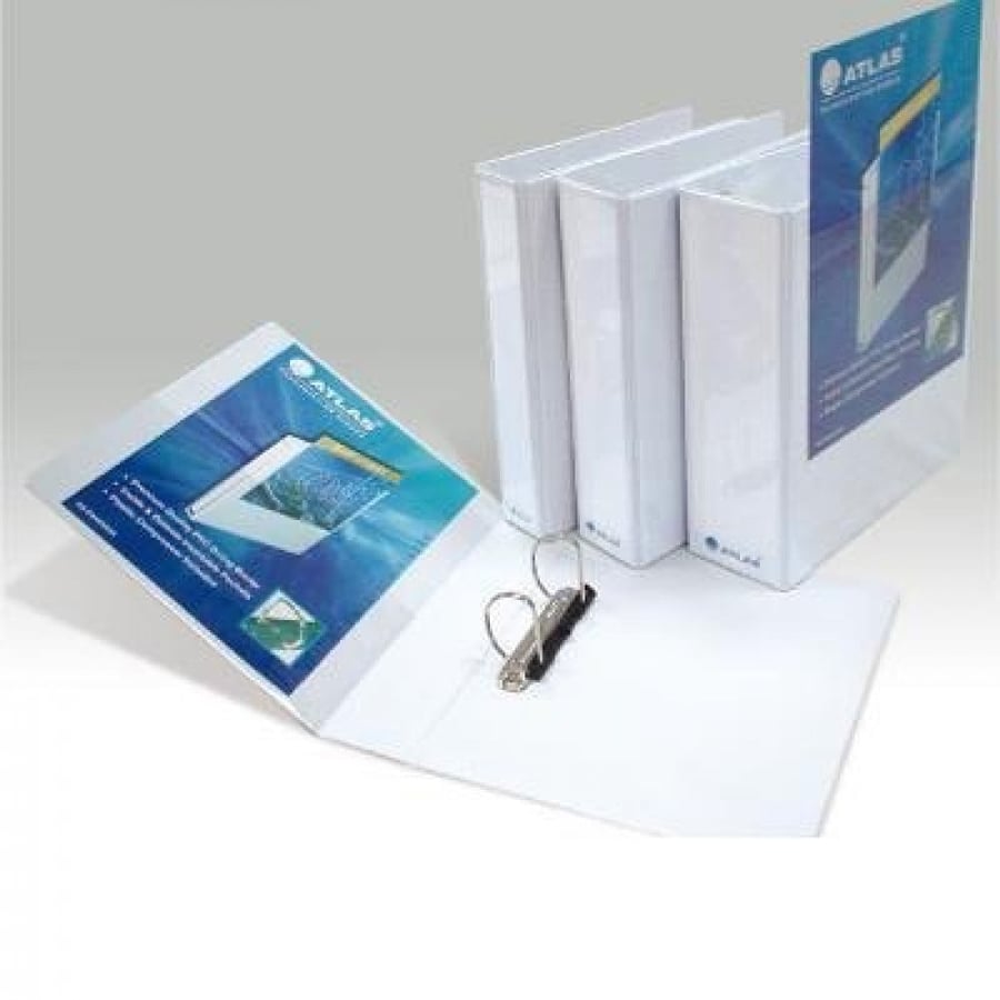 Atlas 2 Ring Binder PVC A4 25mm (1") WE Pack of 12pcs
