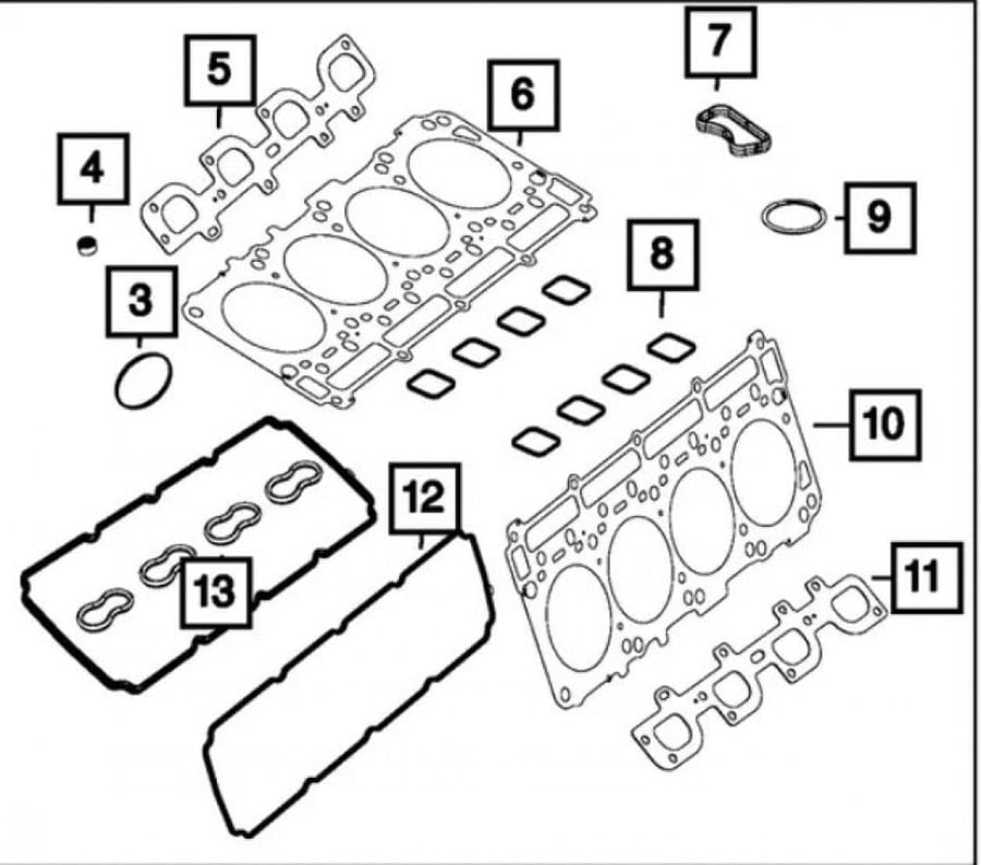 طقم قازقيت علوي HEMI 5.7 (وجيه فوق)