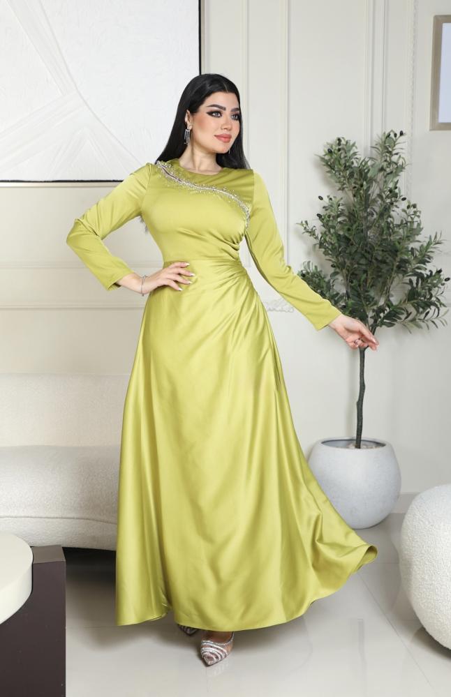 فستان سهره ساتر باكمام طويله