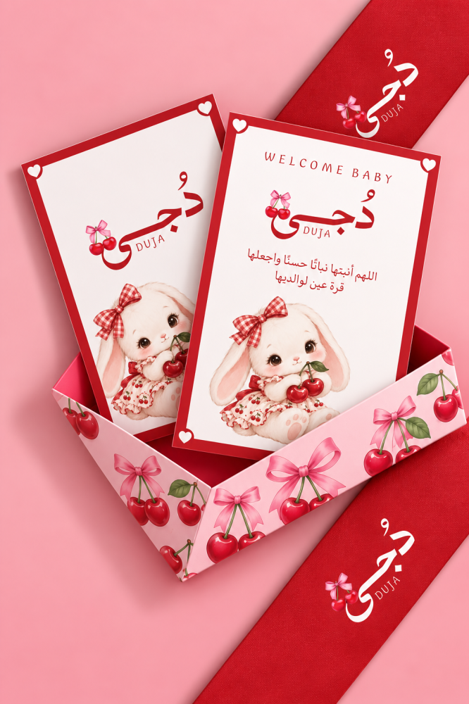 بكج استقبال مولودة جاهز للطباعة|شامل تغيير الاسم فقط