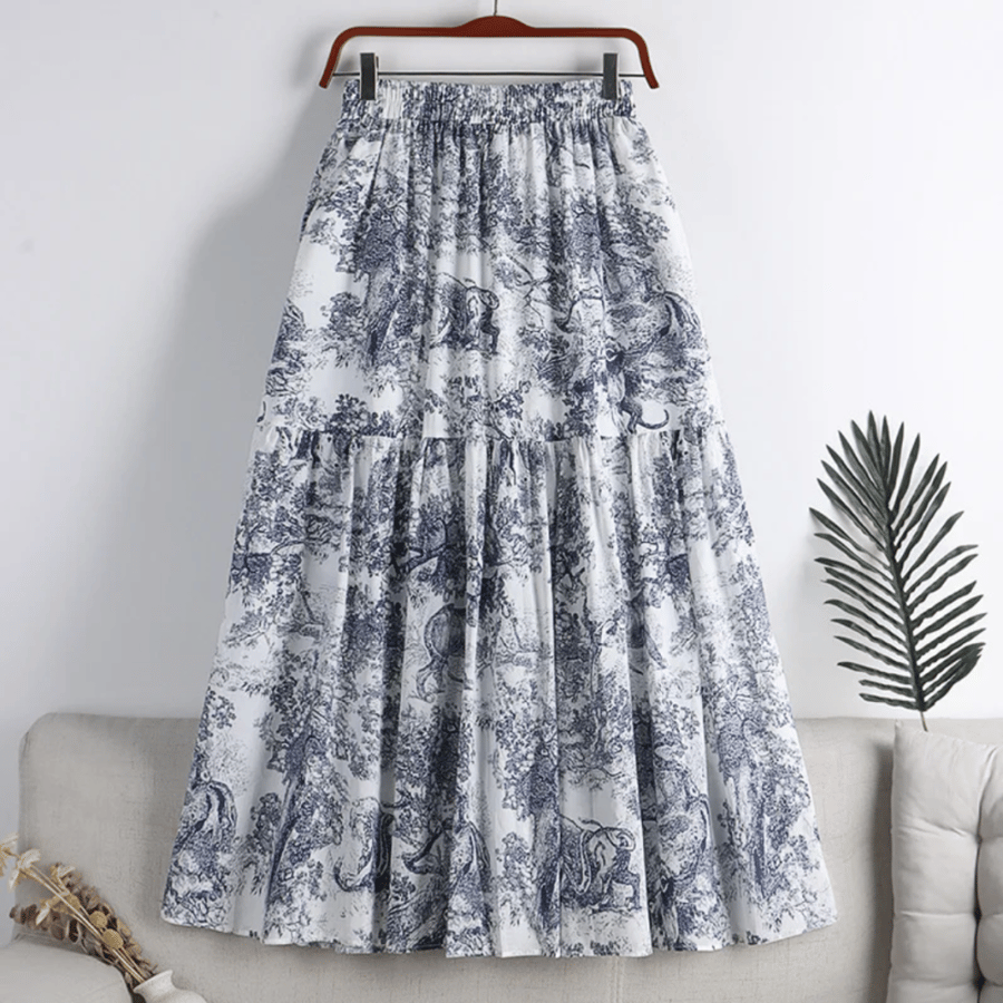 تنورة S ازرق Dior شيفون