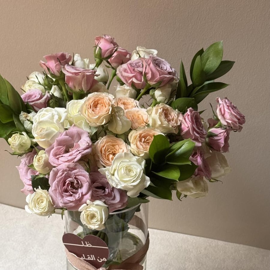 A flowering bouquet 2 - with a glass vase