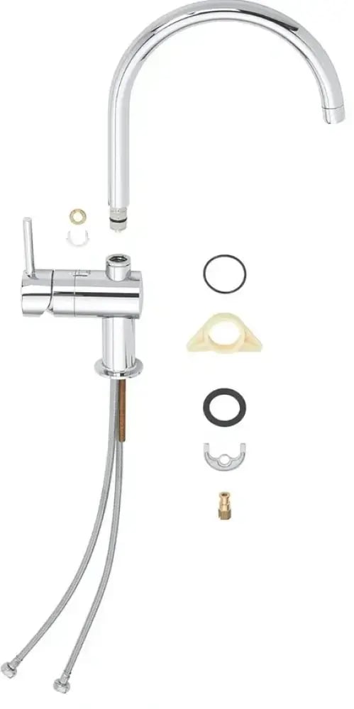 جروهي خلاط مطبخ مينتا كروم بفوهة مرتفعة دوّارة – GROHE Minta 3291700D