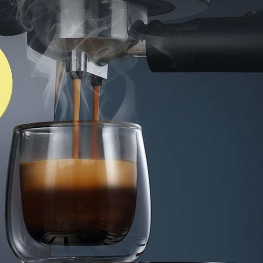 آلة قهوة إسبريسو HiBREW شبه أوتوماتيكية 20 بار