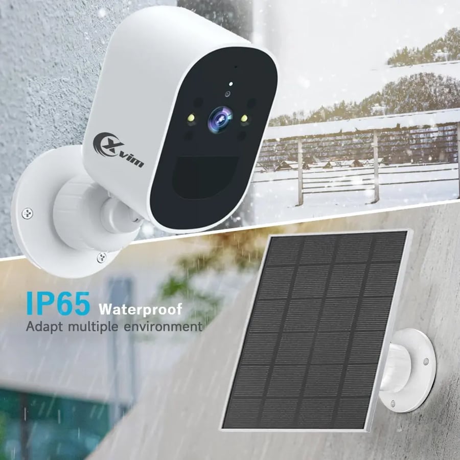 كاميرا VSTARCAM 8MP 2K خارجية – 4 عدسات مع تكبير 10X ورؤية ليلية ملونة وصوت ثنائي