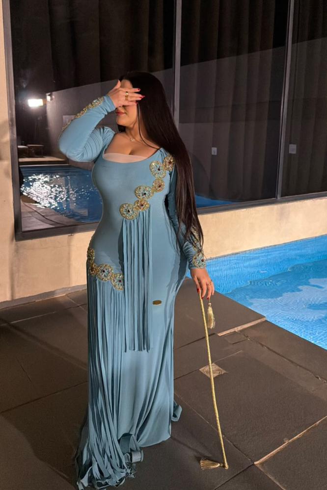 فستان قـص للـيزر قماش اسـترتـش شك