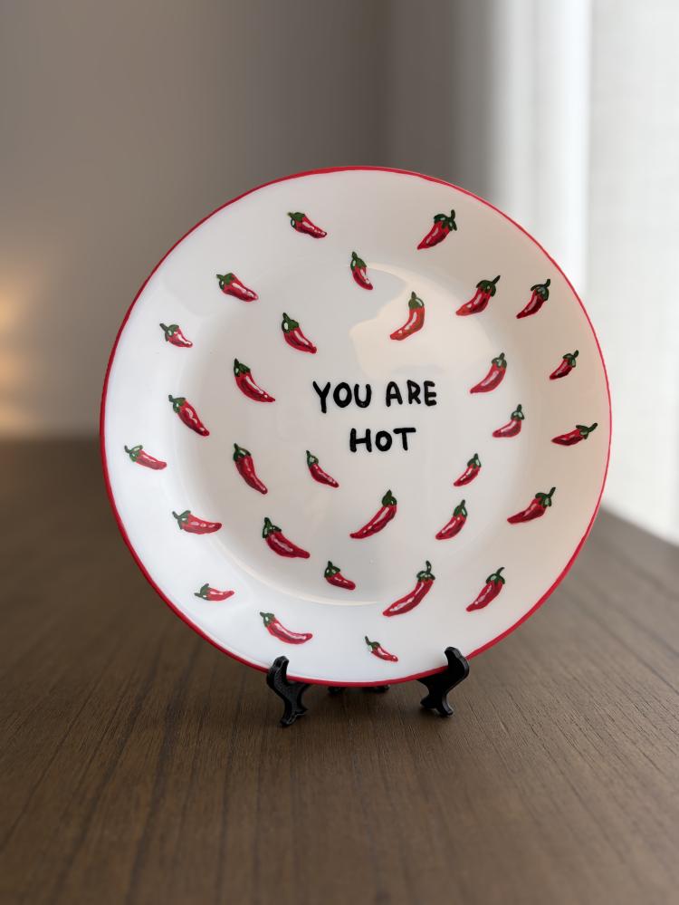 صحن hot للطعام المغلف فقط