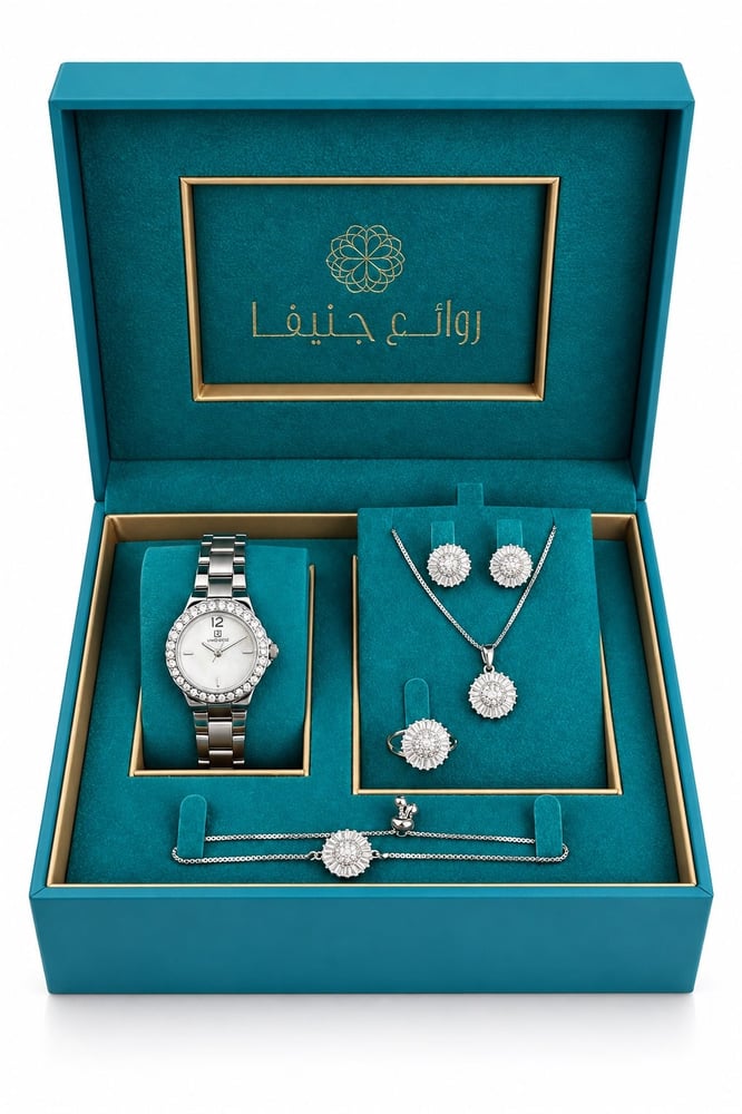 طقم نسائي مميز ماركة لاندروز LR-5-10216 فضي