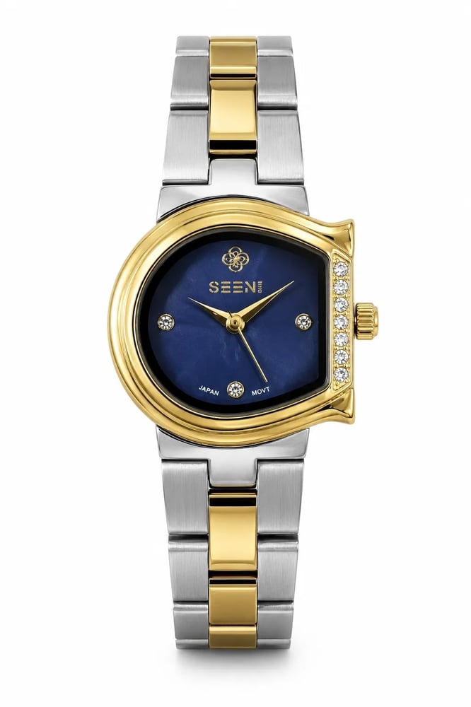 ساعةنسائية ماركة سين تايم ST-6033 لونين ازرق