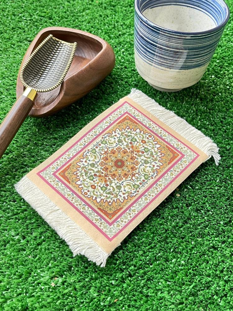 قاعدة سجاد بزخارف تركية لون أزرق
