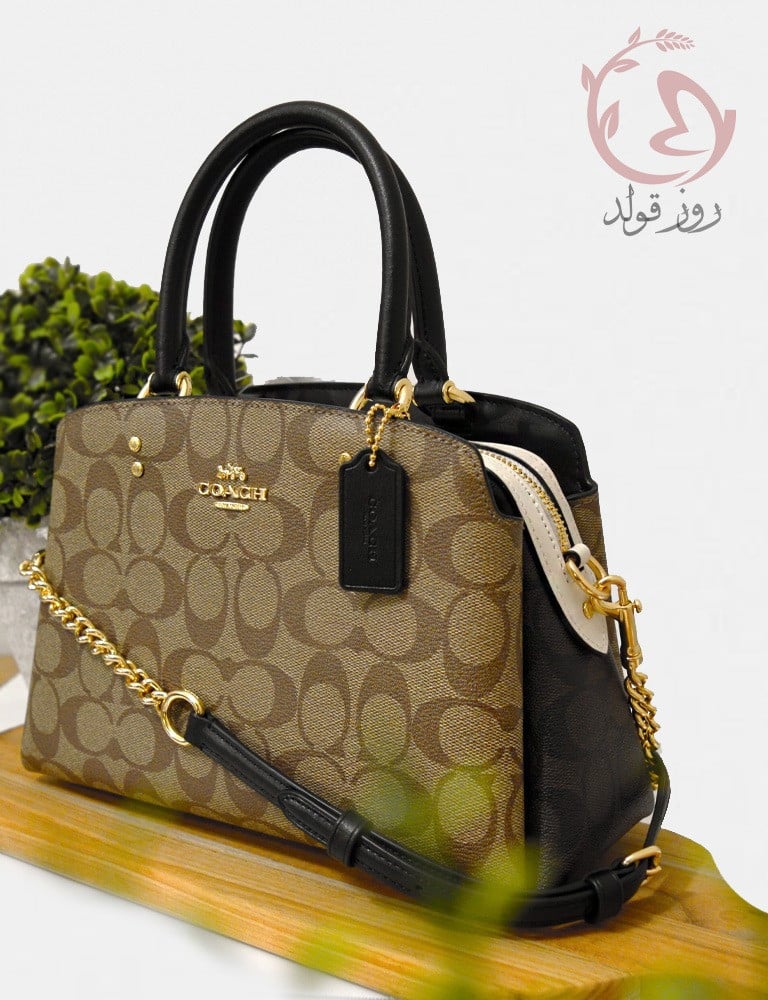 شنطة نسائيه اصليه ماركة كوتش لون بيج Coach Handbag