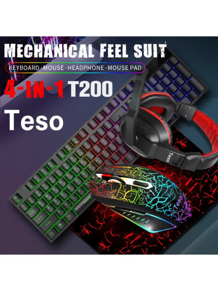 كيبورد جمينق TESO -T200 4 IN 1