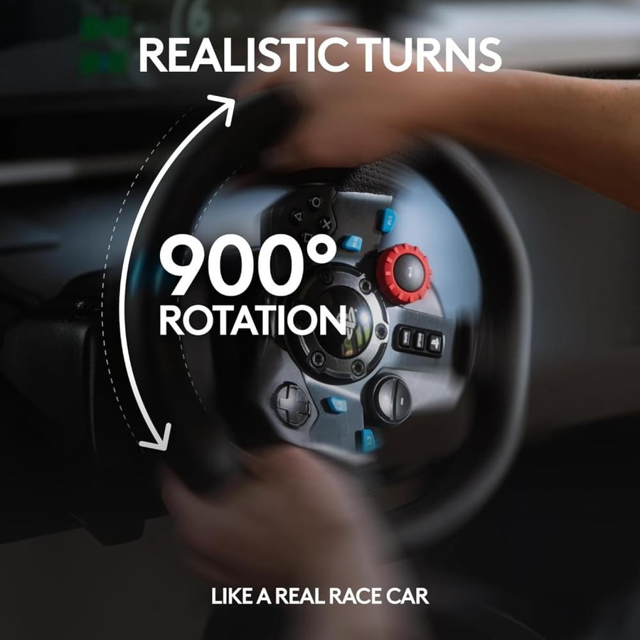 عجلة قيادة للالعاب مع الدواسات Logitech G29 Driving Force Racing Wheel