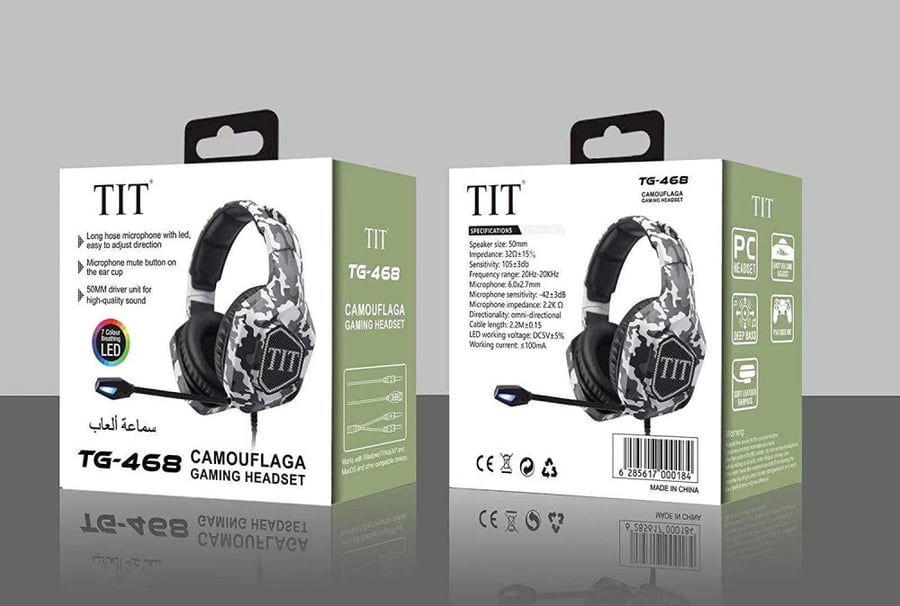 TIT Headphone TG-468 سماعة العاب