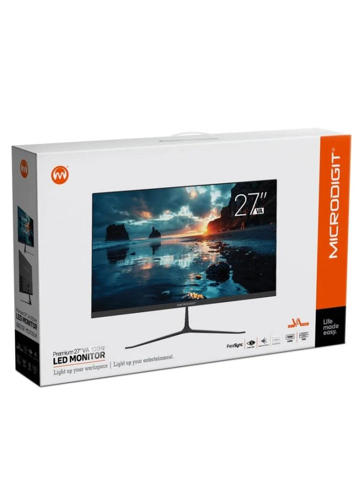 LED Monitor 27 MICRODIGIT 100hz شاشة كمبيوتر