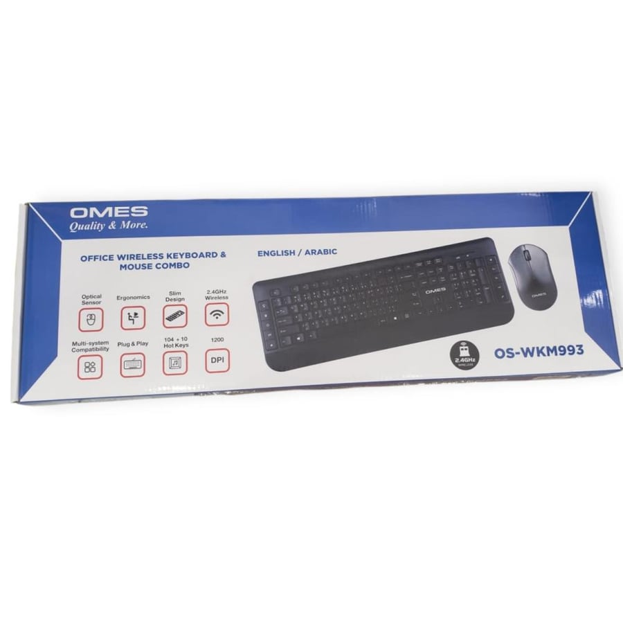 لوحة مفاتيح لا سلكي مع ماوس OS-WKM993