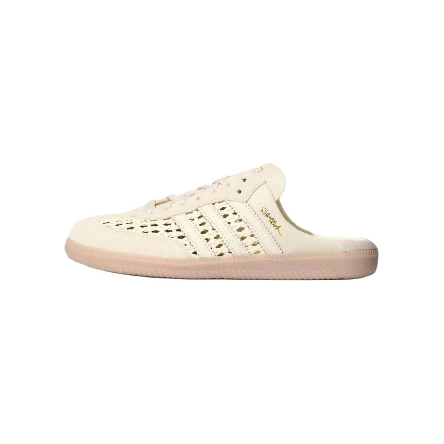 SAMBA MULE WOVEN "BASKETWEAVE CREAM WHITE"