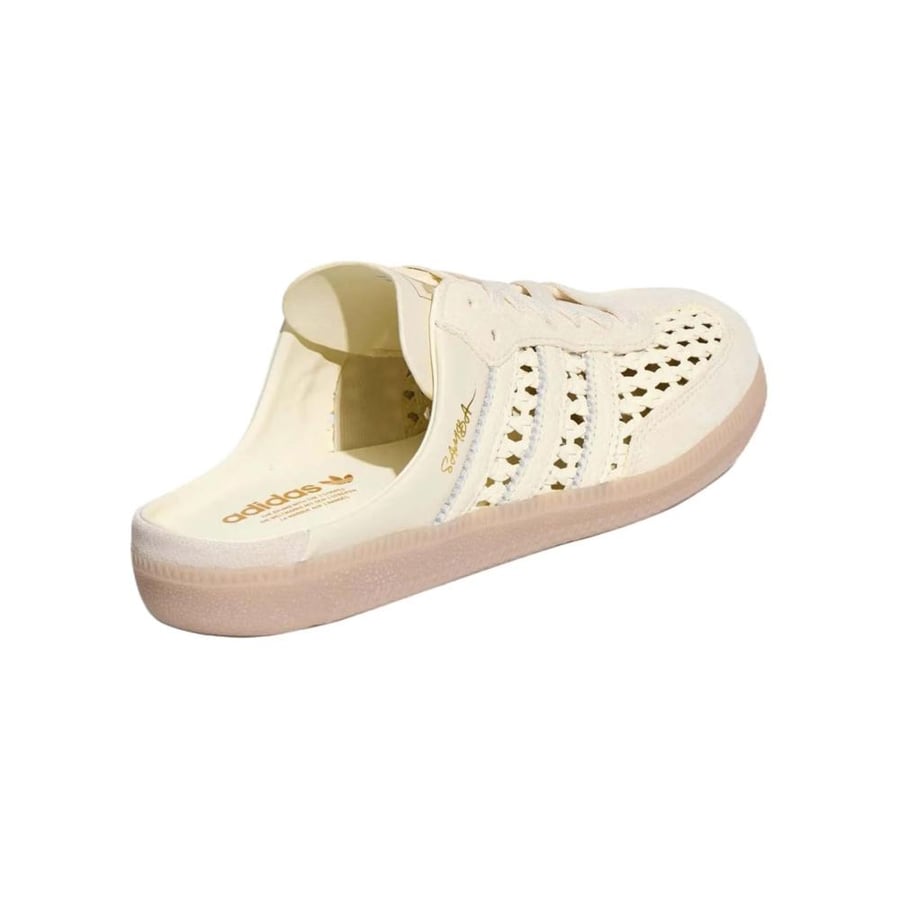 SAMBA MULE WOVEN "BASKETWEAVE CREAM WHITE"