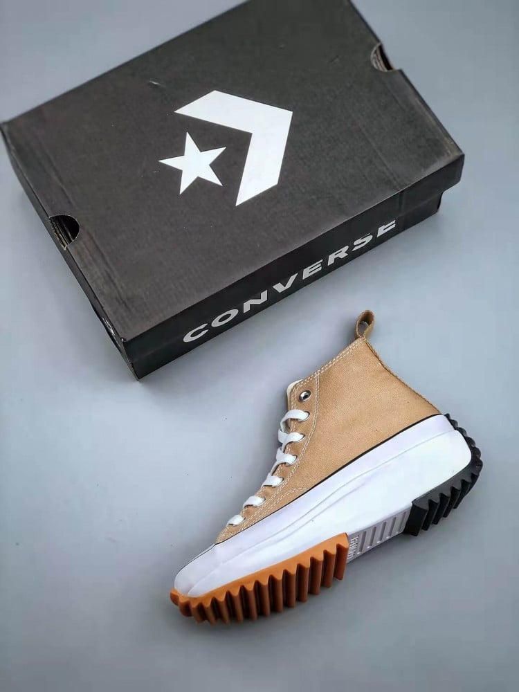 Converse Unisex Run Star Hike Platform Canvas Shoe Brown