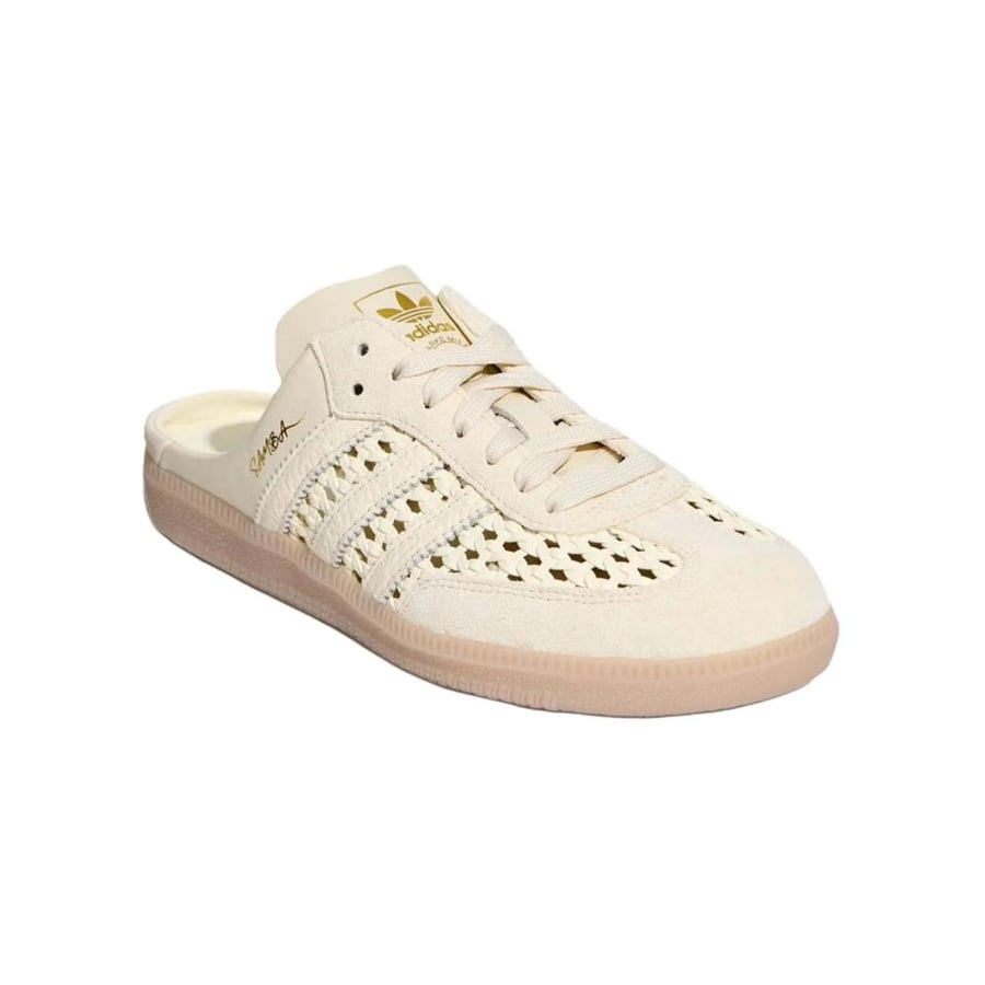 SAMBA MULE WOVEN "BASKETWEAVE CREAM WHITE"