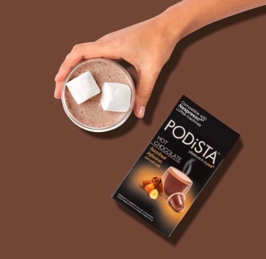 كبسولات شكولاته بالبندق
