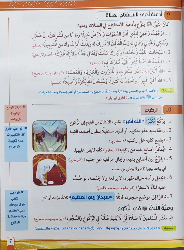 The description of the Prophet's ﷺ prayer with pictures from Takbir to Tasleem